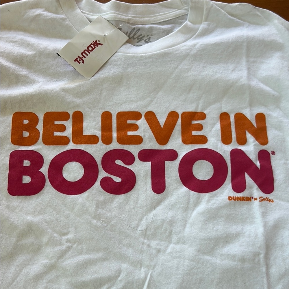 White Graphic T-Shirt with Bold Text